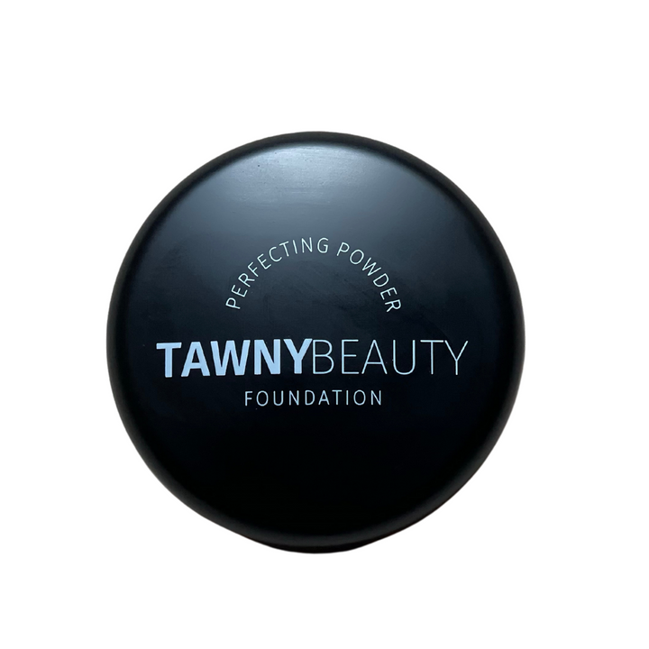 Tawny Beauty, Perfecting Powder Foundation, Cruelty free, Paraben free, Vegan, Black-owned, Woman-owned cosmetic makeup brand based in Atlanta, Georgia
