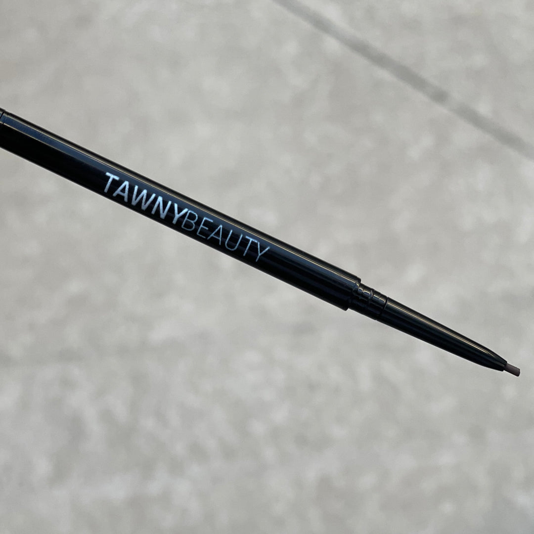 Tawny Beauty, Micro Brow Pencil, Colors are Brown and Black, Black-owned, Woman-owned, Cruelty free, cosmetic makeup brand in Atlanta, Georgia 